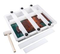 Kalinta Epoxy Mold with Divider Adjustable- 31x23x3in No-Seal Resin Mold Integrated Clamping System - Perfect for Beginners & Experienced Artists Alike - Ideal for Creative Resin Art Projects
