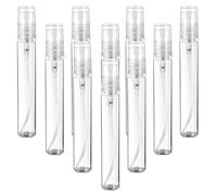 KALIONE 10 Pack Mini Spray Bottle 5ml Mini Plastic Spray Bottle Empty Clear Fine Mist Refillable Perfume Bottles Small Empty Sample Containers Portable Travel Bottles