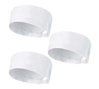 KALIONE 3pcs Chef Hats Chef Skull Cap White Chef Beanie Flat Catering Hat Kitchen Cooking Cap Adjustable Food Service Caps Breathable Mesh Top Chef Hat Professional Unisex Hair Chef Hat