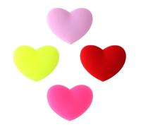 KALIONE 4pcs Tennis Racket Vibration Dampeners, Tennis Racket Shock Absorbers, Heart-Shaped Silicone Dampener Tool for Tennis Racquet String Dampener Cute Tennis Supplies(Mixed Colors)