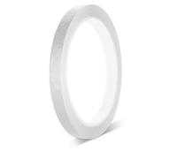 KALIONE Reflective Tape Self-Adhesive Neon Adhesive Tape Warning Tape 10 mm x 8 m Reflective Sticker Self-Adhesive Waterproof Sticker Reflector Tape for Vehicles Bicycles Helmet (White)
