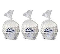Kalita 3 X : Wave Series Wave Filter 185 (2-4 Persons) White. 300 Pieces (Japan Import)