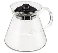 Kalita (Carita) Coffee Server I Pour Over Carafe I 500ml (17oz) I Pot Fits Kalita Drippers I Heat Resistant Glass I Made in Japan I, Single Cup, Clear