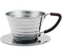 Kalita Stainless Steel Wave 155 Coffee Dripper, Size, Silver