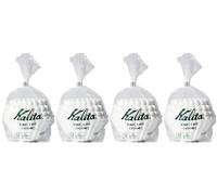 Kalita Value 4 Pack 22212 Wave Filters, 185, Pack Of 100 (Total 400), White (Japan Import)