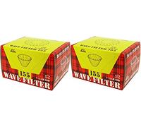 Kalita Wave Series KWF-155#2211 Coffee Filter, White, For 1-2 People, 50 Sheets x 2 Packs