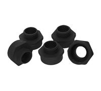 Kalitec G5202510 Extension M20/M25 Plastic Black I Extension Piece Cable Gland I M25 Female Thread I M20 Male Thread I IP68 Pack of 5