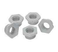 Kalitec G6161200 Reduction M16/M12 Plastic Light Grey I Reducer Cable Gland Hexagonal I M12 Female Thread I M16 Male Thread I IP68 Pack of 5