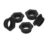 Kalitec G6252010 Reduction M25/M20 Plastic Black I Reducer Cable Gland Hexagonal I M20 Female Thread I M25 Male Thread I IP68 Pack of 5