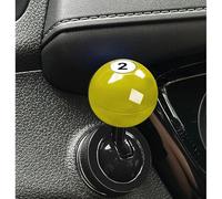 KALLAK 1-Button Starter Button Cover, Metal Push Start Accessories, Car Starter Buttons Rocker, Ball-Bar Automotive One-Touch Accessorie (Yellow)