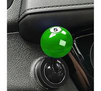 KALLAK 1-Button Starter Button Cover, Metal Push Start Accessories, Car Starter Buttons Rocker, Ball-Bar Automotive One-Touch Accessorie (Green)