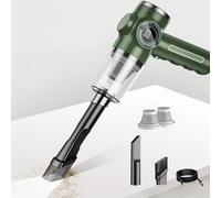 KALLAK Upgraded Rechargeable Handheld Cordless Vacuum Cleaner With Charge Display, Mini Car Vacuum Cleaner, 4000pa Strong Suction Portable Vacuum for Home, Car (Green)