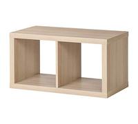 KALLAX shelving unit 77x39x42 cm white stained oak effect
