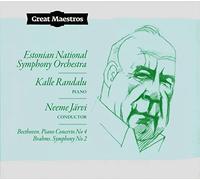Kalle Randalu/Neeme Järvi/Estonian National SO - Ludwig van Beethoven/Johannes Brahms: Piano Concerto No. 4 in G major, Op. 58/Symphony No. 2 in D major, Op. 73
