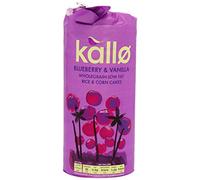 Kallo Blueberry/Vanilla Corn and Rice Cakes 131g (Pack of 6)