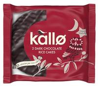Kallo Dark Chocolate Rice Cakes, 30 x 33g Twin Packs, Gluten Free