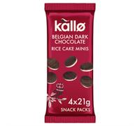Kallo Kallo Belgian Dark Chocolate Rice Cake Minis 4 x 21g