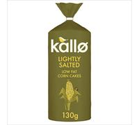 Kallo Organic Corn Cakes Wholegrain Thin Slice 130 g (Pack of 6)