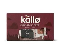 Kallo Organic Beef Stock Cubes, Gluten & lactose Free, Coeliac Friendly, No Artificial Colours, Flavours or Preservatives, Premium Stock for Broth, Soups, Sauces & Gravies, 96 Pack - 12 x 88g