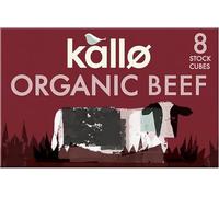 Kallo Organic Beef Stock Cubes, Gluten & lactose Free, Coeliac Friendly, No Artificial Colours, Flavours or Preservatives, Premium Stock for Broth, Soups, Sauces & Gravies, 96 Pack - 12 x 88g
