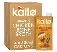 Kallo Organic Chicken Bone Broth, High Protein 4 x 500ml
