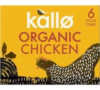 Kallo Organic Chicken Stock Cubes, Gluten Free & Coeliac Friendly with No Artificial Colours, Flavours or Preservatives, Premium Stock for Broth, Soups, Sauces & Gravies, 90 Pack - 15 x 66g