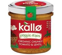 Kallo Organic Chunky Tomato & Lentil Dip 140g