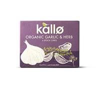 Kallo Organic Garlic & Herb Stock Cubes, Gluten Free, Vegan & Coeliac Friendly, No Artificial Colours, Flavours or Preservatives, Premium Veg Stock for Broth, Soup, Sauce & Gravy, 90 Pack - 15 x 66g