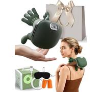 Kallon - Premium Comfort Neck & Shoulder Massager, 4D Vibra Palm Massager, Bionic Heated Hand Shoulder and Neck Massagers,Deep Tissue Electric Massage, Designed to Mimic The Human Hand (Green)