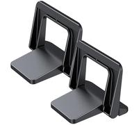KALLORY 1 Pair Foldable Laptop Riser with Stable Triangle Structure PC Material Laptop Elevator Stand to Sitting Posture to 12.5kg for Office and Home Use