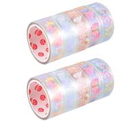 KALLORY 10 Rolls DIY Pet Tape 10 Rolls Decorative Tape for Crafts and Handbook, Not Easy to Break, Sufficient Quantity