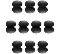 KALLORY 10pairs Silicone Eyeglass Nose Pads Anti-Slip Comfortable Nose Cushions for Glasses and Sunglasses Non-deforming Bridge Support Spectacle Pads