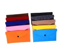 KALLORY 10pcs Felt Storage Bags with Snap Button Envelops, Multifunctional Felt Pouches for Phone and Loose Change, Convenient to Carry, for Travel and Everyday Use