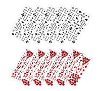 KALLORY 10pcs Halloween Face Tattoo Stickers with Imitation Diamond Rhinestones, Waterproof and Easy Application Gothic Facial Gems for Parties and Dancing, 3d Dazzling Effect Face Jewels
