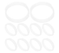 KALLORY 10pcs Hamster Cage Tunnel Rings Plastic Connector Circles White Safe Practical for Small Pets Indoor Cage Use