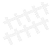 KALLORY 10pcs Plastic Canvas Sheets for Embroidery Precise Grid, 7.8x5.5cm White Plastic Mesh Canvas for Needlework, DIY Yarn Crafting Suitable for Beginners