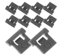 KALLORY 10pcs Plastic Clip for Cabinet Hinges, Door Opening Restrictor for Cupboard and Wardrobe Doors, Stable Daily Use with Easy Installation, for Repairs and Protecting and Pets