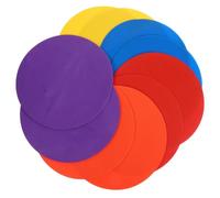 KALLORY 10pcs Professional Football Training Marker Sign Discs Made of Sturdy Pvc with Good Toughness for Setting up On-site Boundaries and Gym Class Use