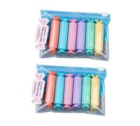 KALLORY 12pcs Highlighter Candy Shaping Marker Markers Fluorescent Pen Thin Students Marker Pens Highlighter Bulk Dry Highlighters Colorful Washable Pens Cute Blue Cute Stationary Plastic