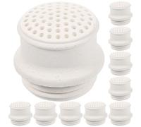KALLORY 12pcs Oil Lamp Burner Replacement Nozzle for Kerosene Lamps, Lightweight Pottery Material Gas Lantern Accessories, for Outdoor Camping and Hiking Lighting