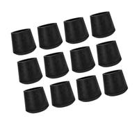 KALLORY 12pcs Rubber Trampoline Leg Caps Anti-slip Foot Pads for Trampoline and Table Foot, Noise Reduction and Friction Protection, Easy to Install and Sturdy Accessories