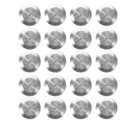KALLORY 1set Raised Tactile Studs with Pineapple Patterned Surface Stainless Steel for Enhanced Surface Identification and Guidance for Visually Impaired Users on Public Pathways 20pcs