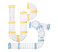 KALLORY 2 Sets Cage Tunnel Hamster Cage External Tube Increase Hamster Activities Create Playground Pp Material Suitable for Hedgehogs and Small Pets