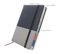KALLORY 2027 Daily Planner A5 Notebook with Faux Leather Soft Cover, Smooth Writing and Quick Planning Features, for Scrapbook Use and Academic Extracurricular Activity Planning