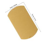 KALLORY 20pcs Golden Pillow Shape Candy Boxes Paper Party Favour Boxes for Storing Chocolates and Candies, for Shower and Table Decoration