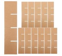 KALLORY 20pcs Shipping Box Dividers: Cardboard Moving Boxes Compartment Dividers for Glassware Protection - 13x3" Adjustable Partition Insert for Safe Shipping