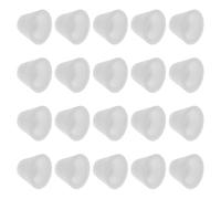 KALLORY 20pcs Silicone Nail Drill Bits Protective Caps Nail Dust Collector Covers Wear Resistant Health Protection for Expert Use and Studios