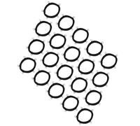 KALLORY 20pcs Simple Pearl Hair Bands Elastic Ponytail Holders Cloth Hair Rings with No Rip and No Loose Ends for Daily Wearing and Parties