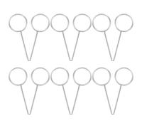 KALLORY 20pcs Stainless Steel Floor Drain Unclogging Tool with 70mm Shower Drain Key Hooks for Bathroom and Kitchen Maintenance