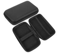 KALLORY 2pcs Bag Organizer Pouches Electronics Travel Organizer Eva Multi-partition Design Stylish Simple Design Improved Portability Travel Anytime Anywhere Black